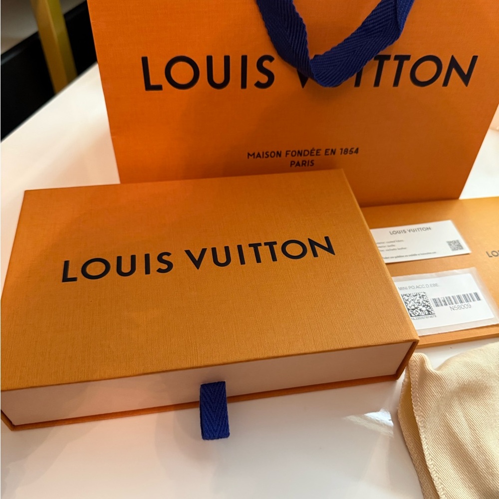 ✨ Authentic Louis Vuitton Damier Ebene Mini Pochette ✨ - Picture 3 of 11